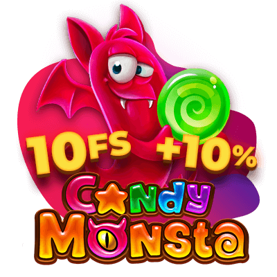 10 Free Spins In Candy Monsta